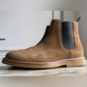 TODD SNYDER Nomad Snuff Tan Brown Suede Chelsea Boots Brown 45 / 12 $398